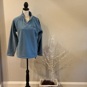 Harley-Davidson Light Blue Quarter-Zip Fleece Pullover